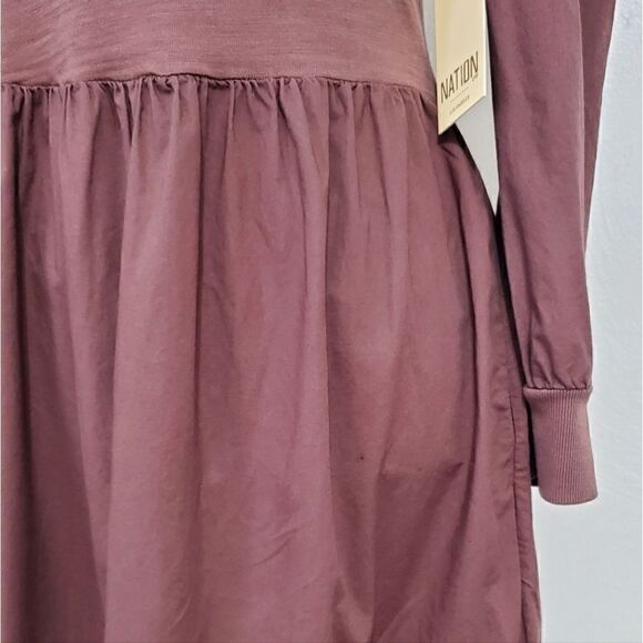 Nation LTD Mahal Dress In Pinot Noir Size Extra Small NWT - Picture 9 of 13